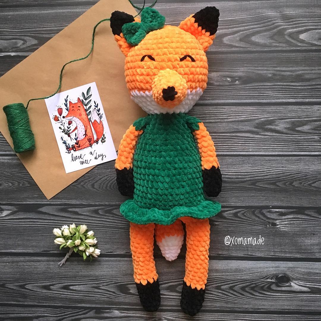 PATRÓN GRATIS felpa de zorro Amigurumi paso a paso