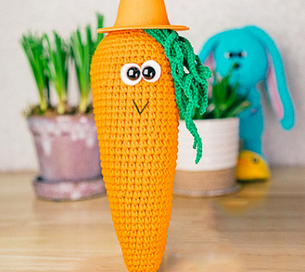 PATRON GRATIS Zanahoria Bety Amigurumi