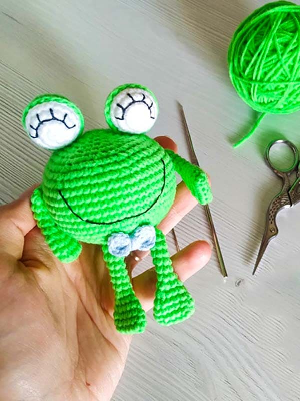 PATRON GRATIS Rana Tom Juguete Amigurumi (principiantes)