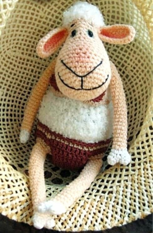 PATRON GRATIS Lindo Cordero Juguete Amigurumi