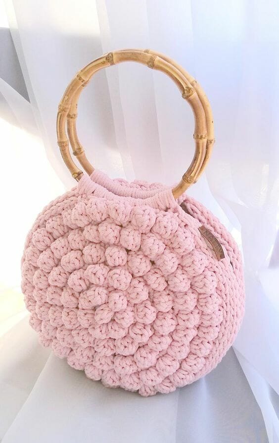 PATRÓN GRATIS Bolso de Punto de Cruz en Crochet Tunecino paso a paso -  Crochetisimo