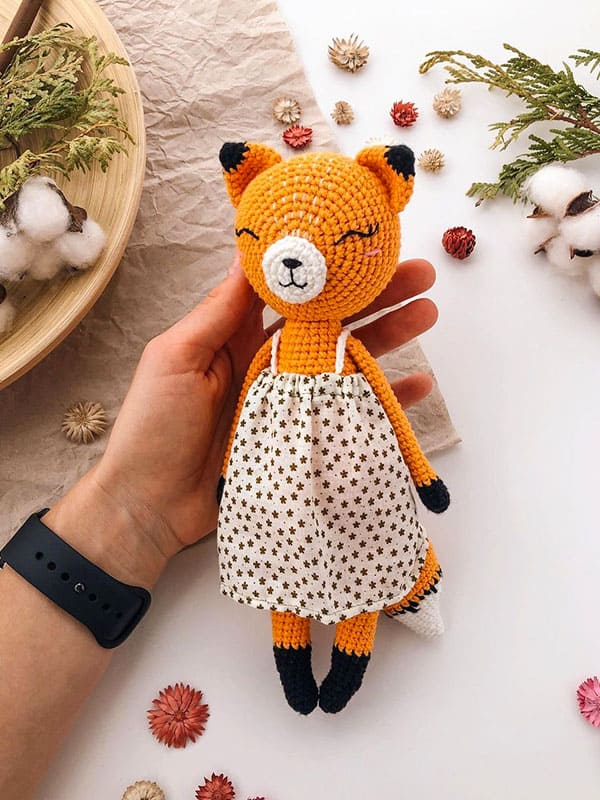 PATRON GRATIS Zorro Lisa Juguete Amigurumi