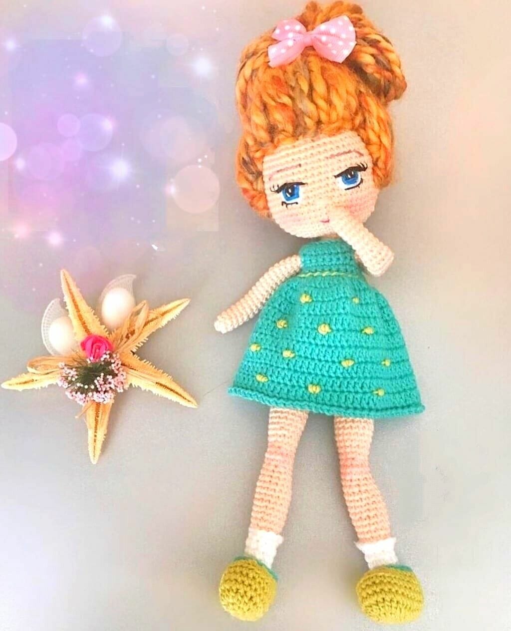 PATRON GRATIS Muñeca Mina Juguete Amigurimi paso a paso