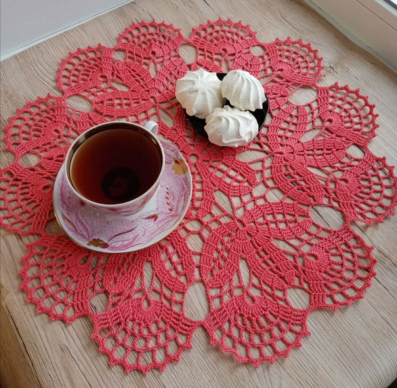 PATRÓN GRATIS Disfruta tus Meriendas con esta Lindas Servilleta en Crochet