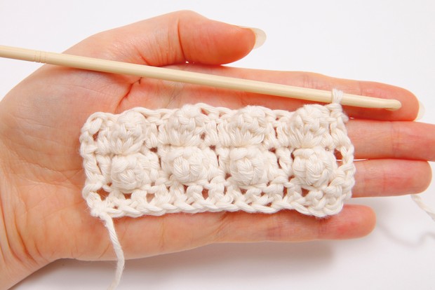 PATRÓN GRATIS Cómo hacer Punto Popcorn en Crochet