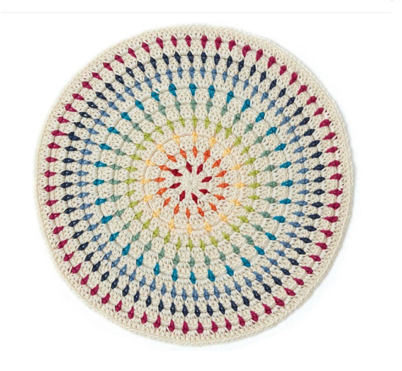 PATRÓN GRATIS Posa-Platos Básico para Principiantes en Crochet