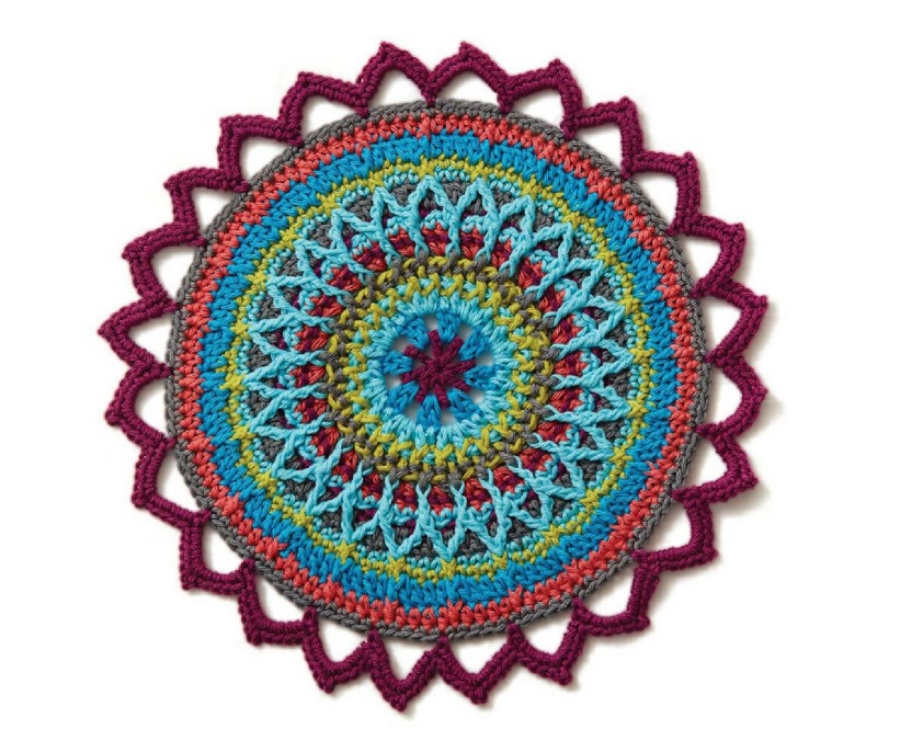 PATRÓN GRATIS Mándala Andrómeda en Crochet