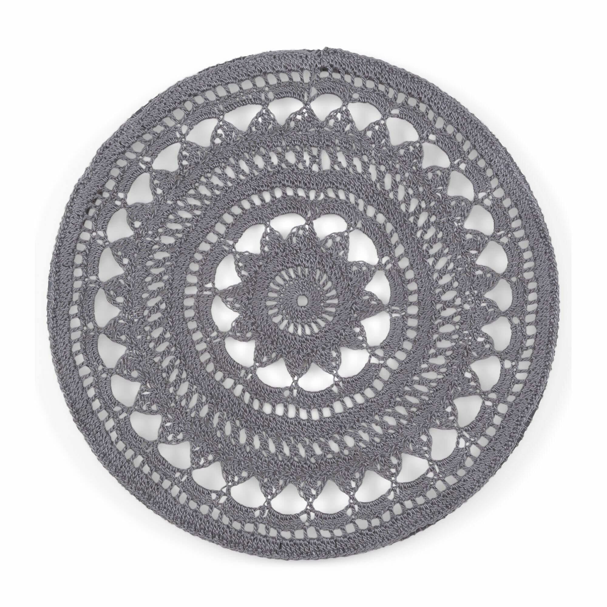 PATRÓN GRATIS Posa-Platos Mándala Piedra de rió a Crochet