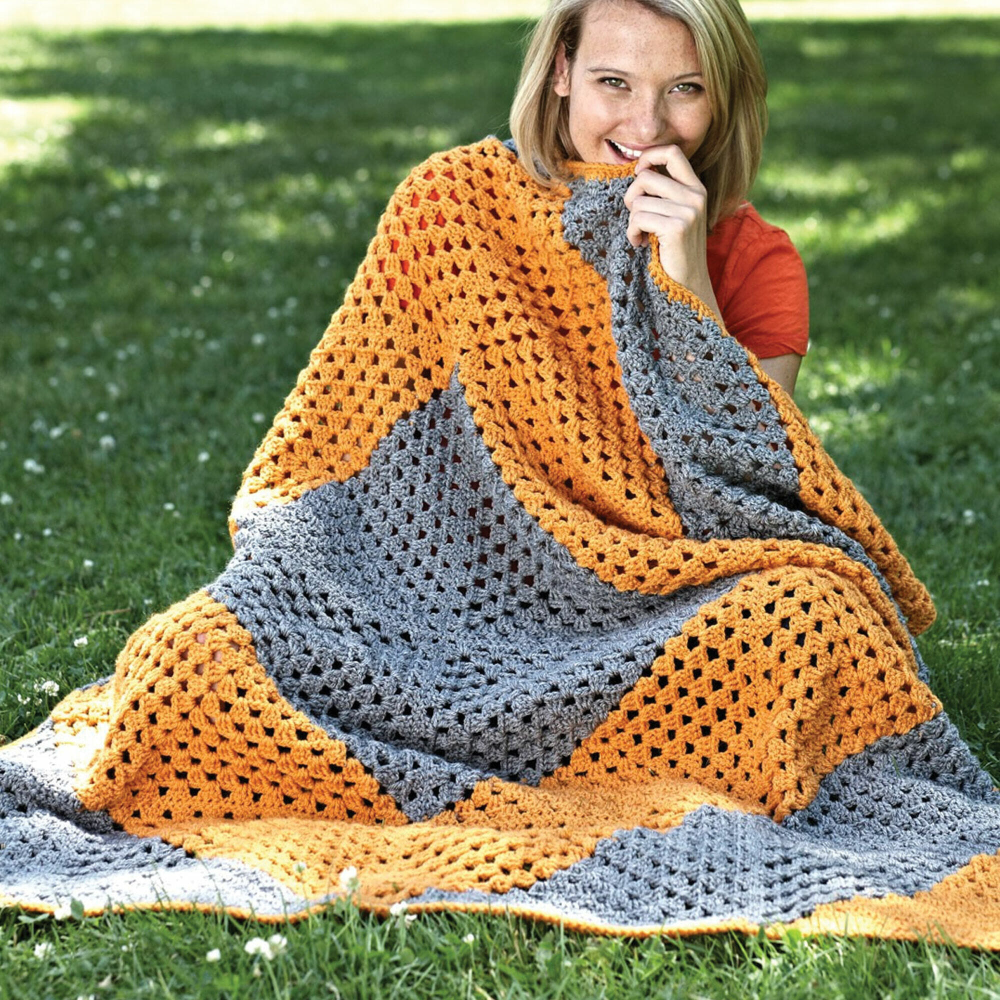 PATRÓN GRATIS Manta Cuadro de la Abuela en Crochet (Muy fácil)