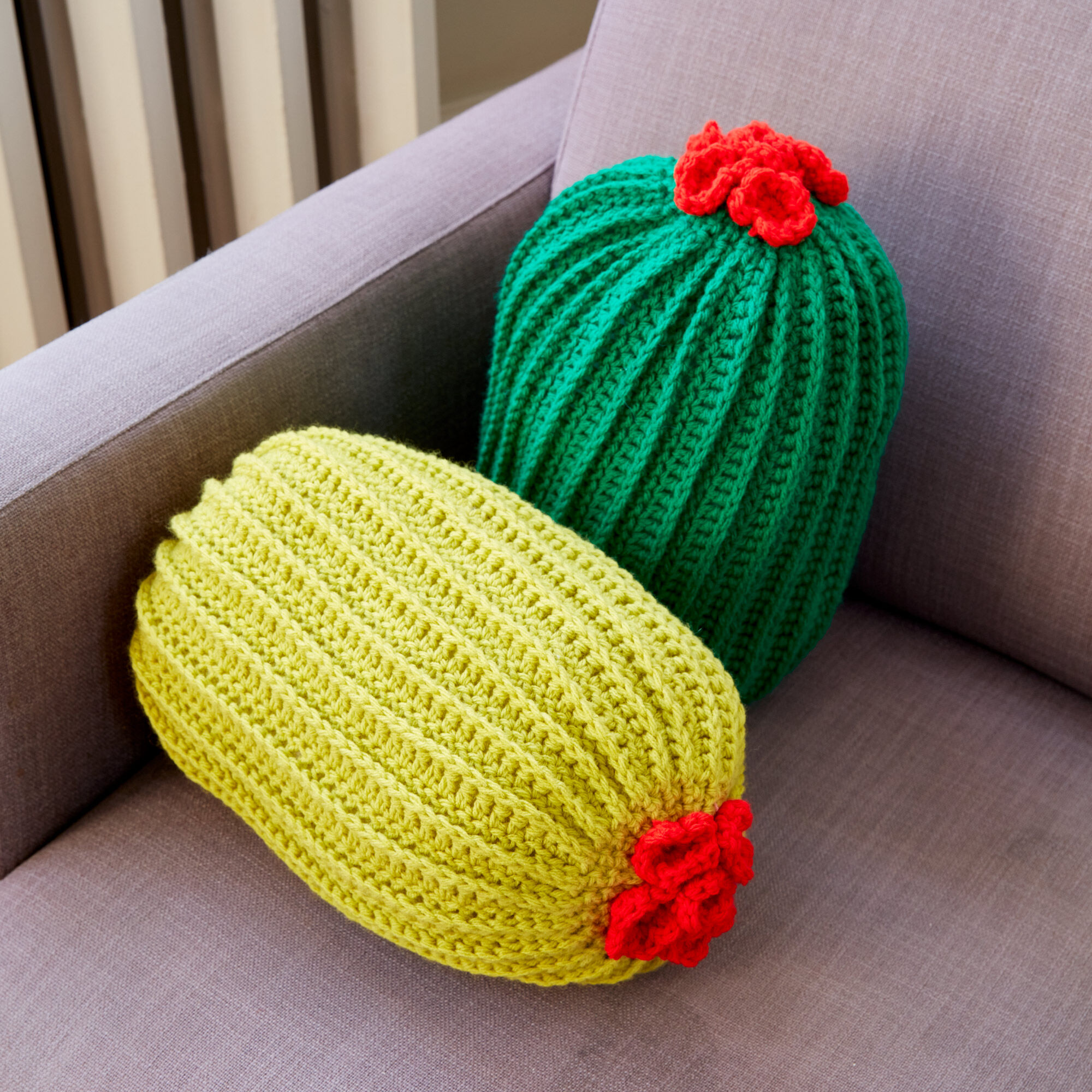 PATRÓN GRATIS Almohada de Cactus a Crochet