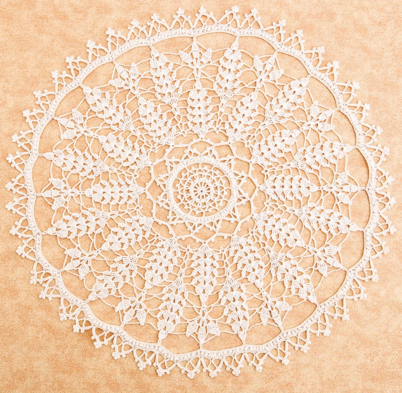 PATRÓN GRATIS Romántica Carpeta Campo de Espigas a Crochet