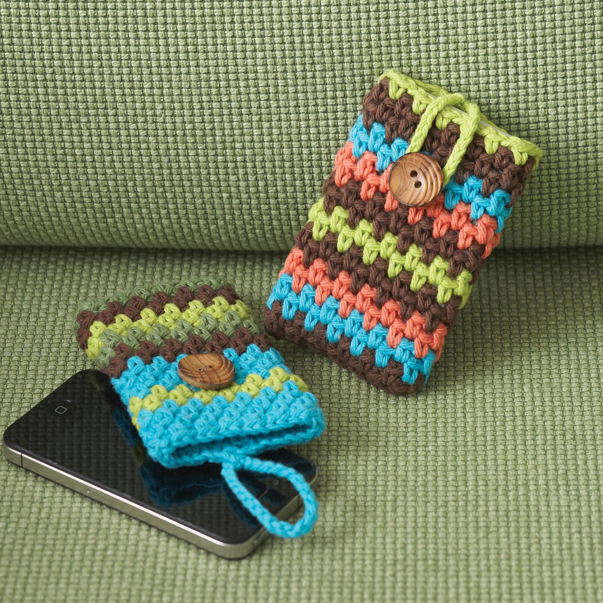 PATRÓN GRATIS Funda para Celular en 2 Versiones a Crochet