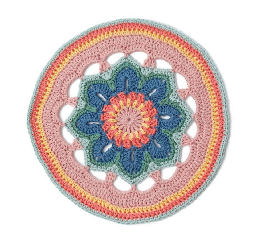 PATRÓN GRATIS Mándala Loto Flotante a Crochet