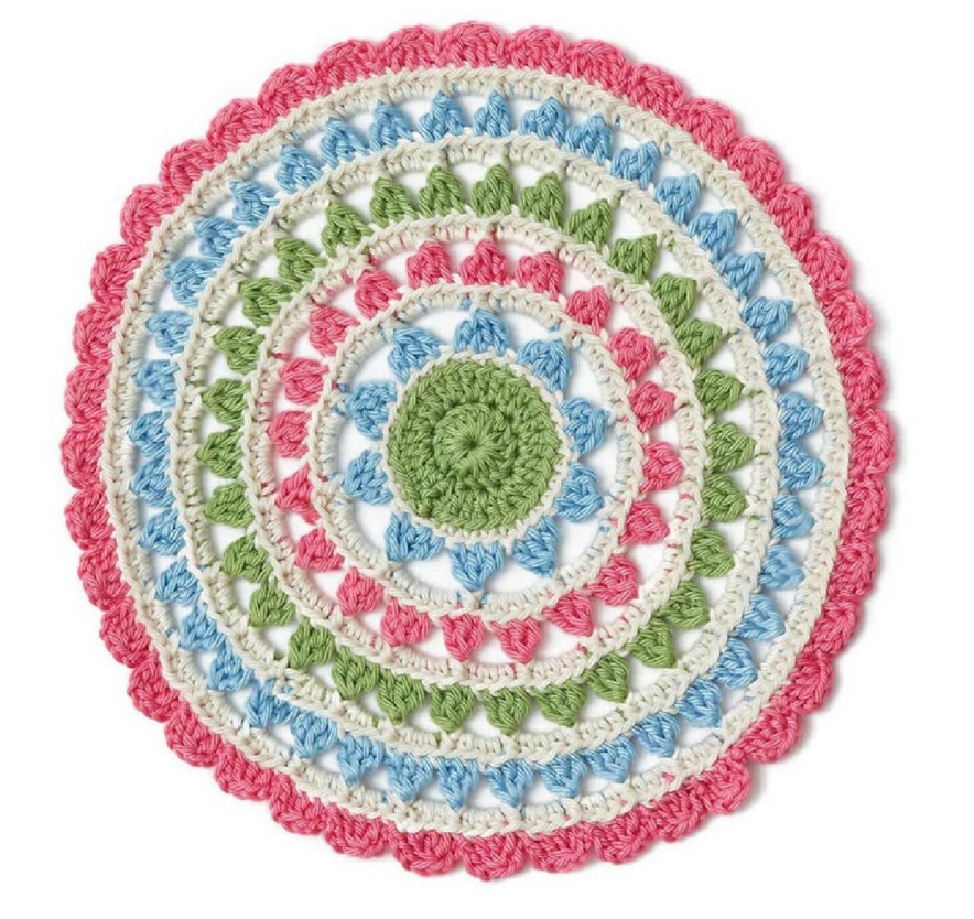 PATRÓN GRATIS Mándala Brizas de Primavera en Crochet