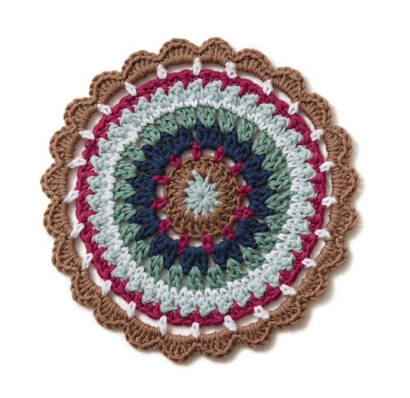 PATRÓN GRATIS Hermosa Mandala Pensamientos en Crochet