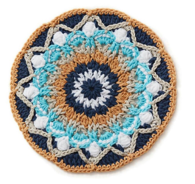 PATRÓN GRATIS Mandala del Desierto a Crochet