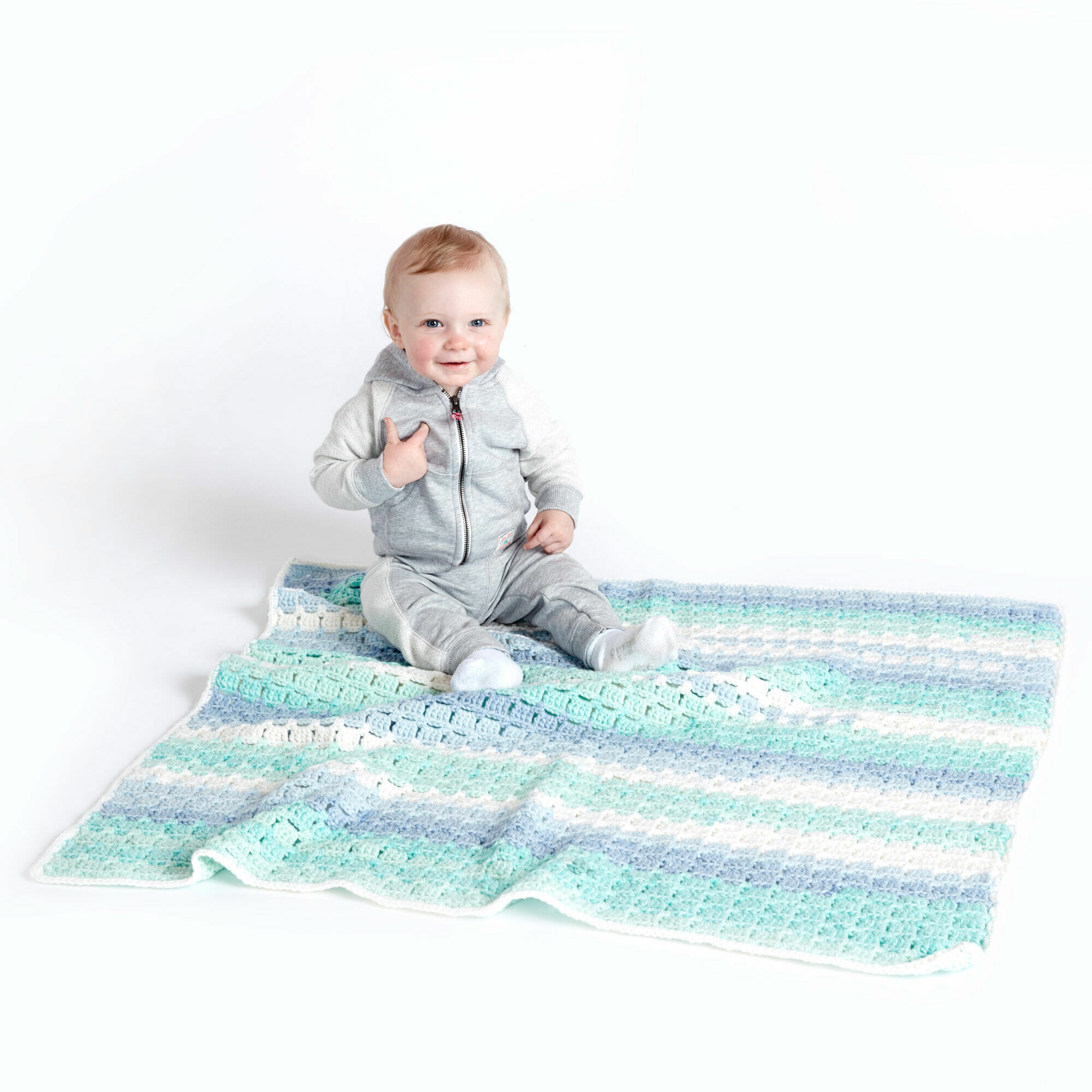 PATRÓN GRATIS Manta Bebé Sonriente a Crochet