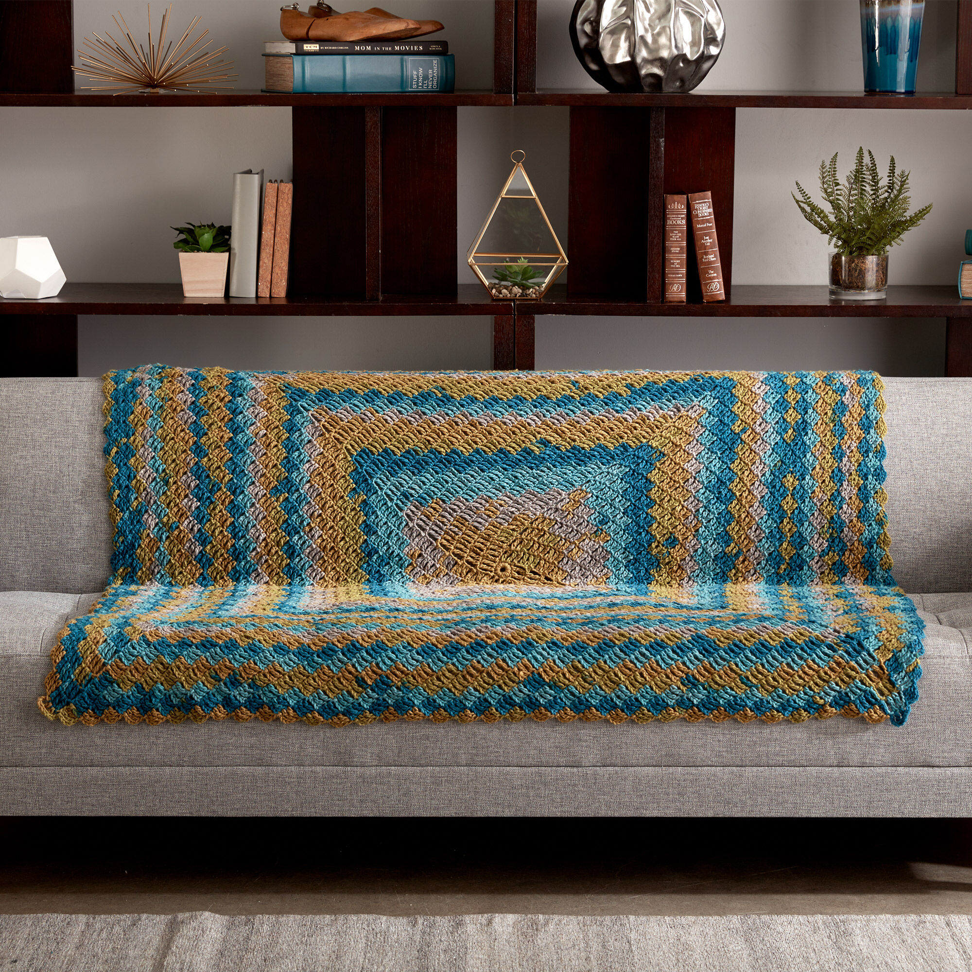 PATRÓN GRATIS Manta de Bloque Fantasía en Crochet