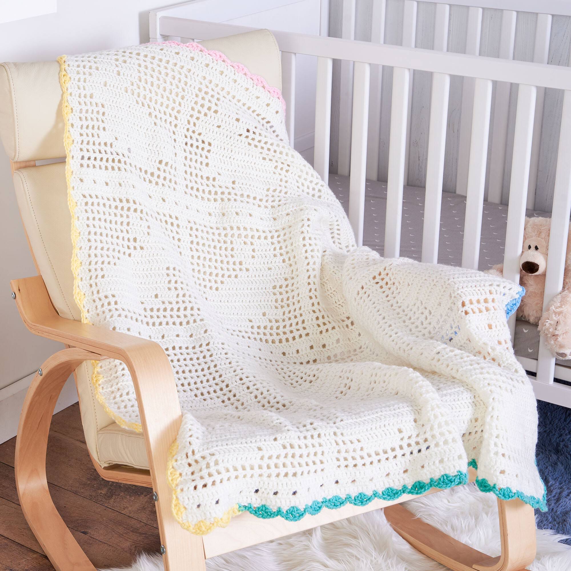 PATRÓN GRATIS Tierna Manta de Conejitos para Bebes a Crochet