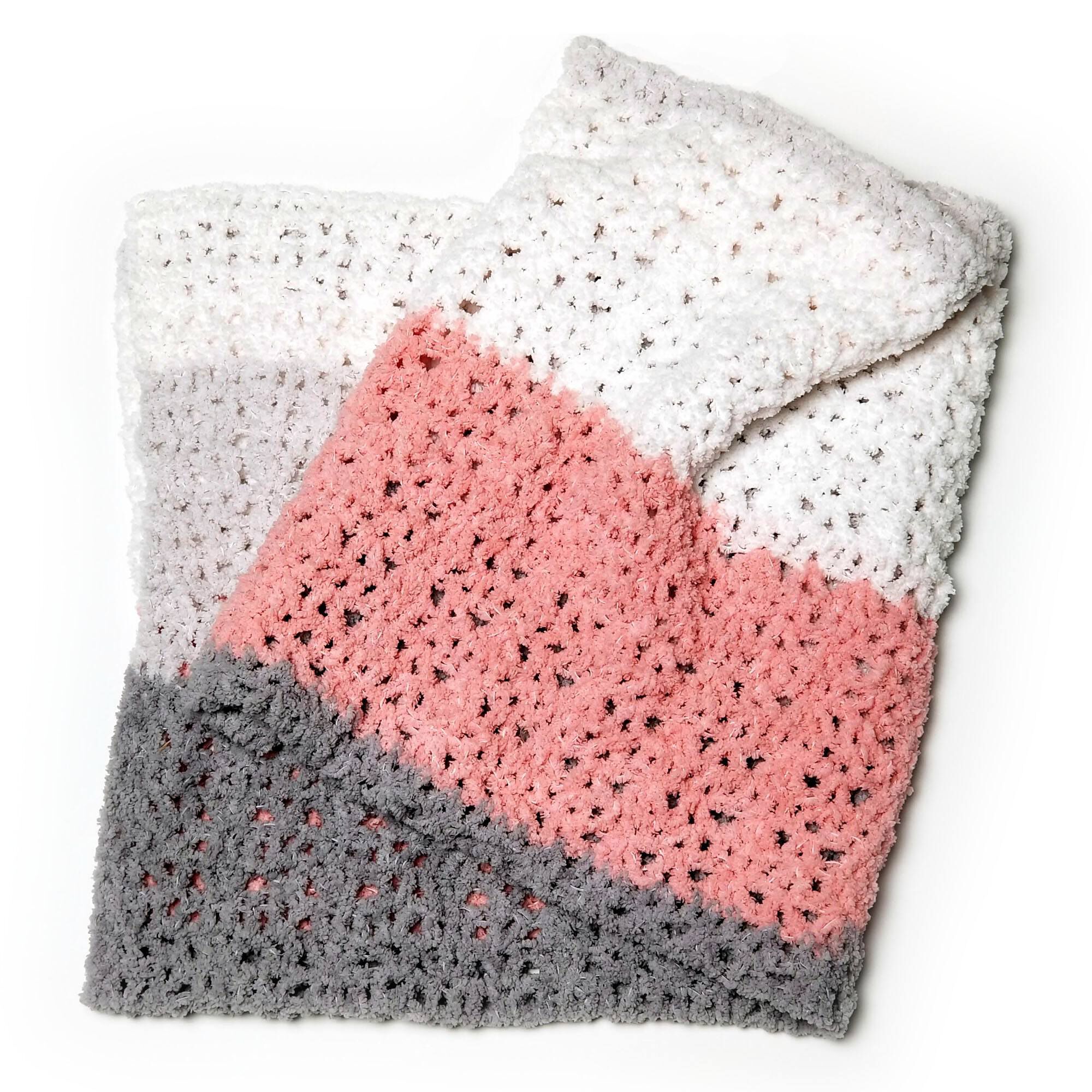 PATRÓN GRATIS  Suave Manta para Bebé con Hilo de felpa en Crochet