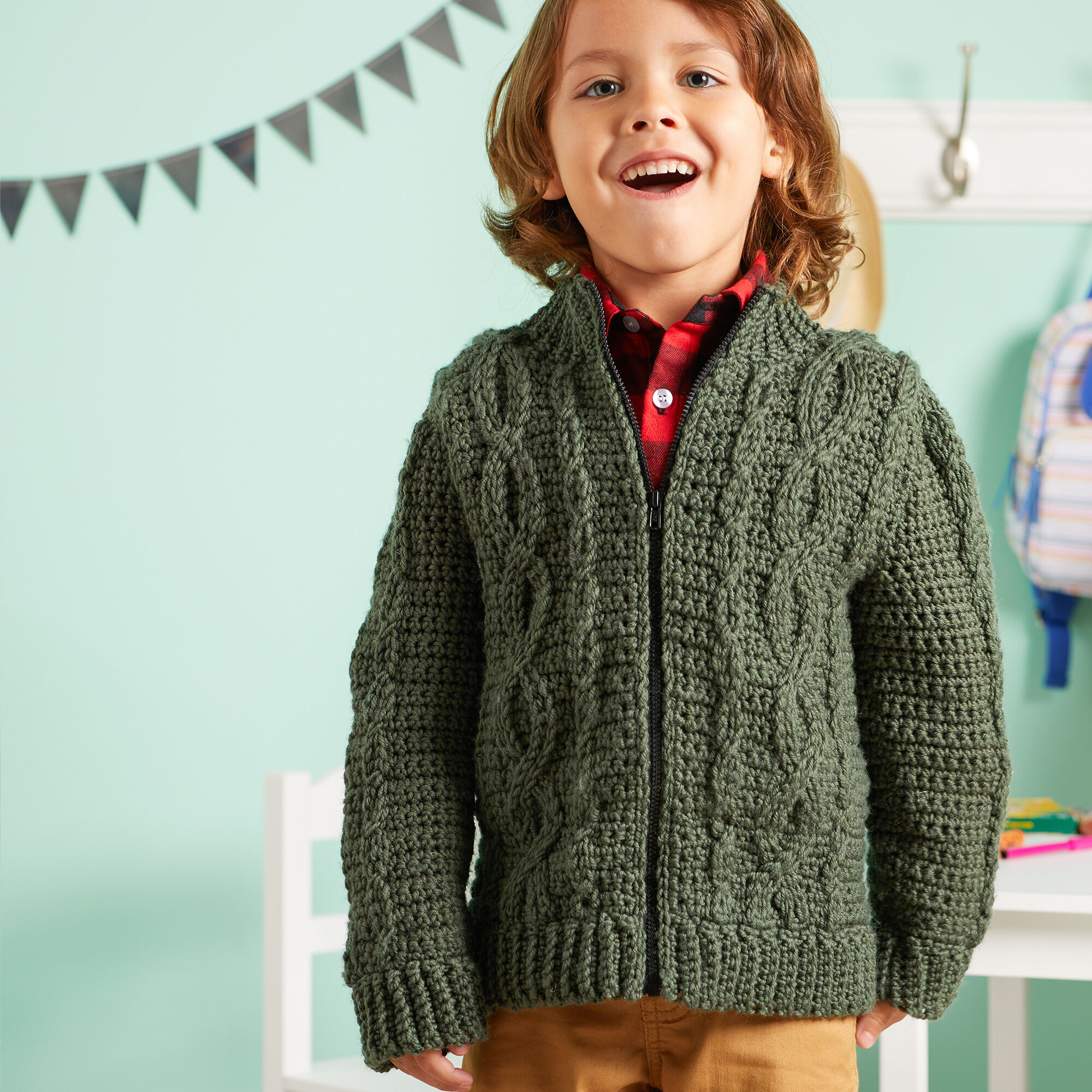 PATRÓN GRATIS Suéter Chic para Niños en Crochet