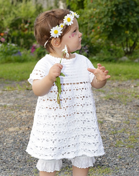 PATR N GRATIS Vestido en Crochet para Bebe Hada de la Primavera a