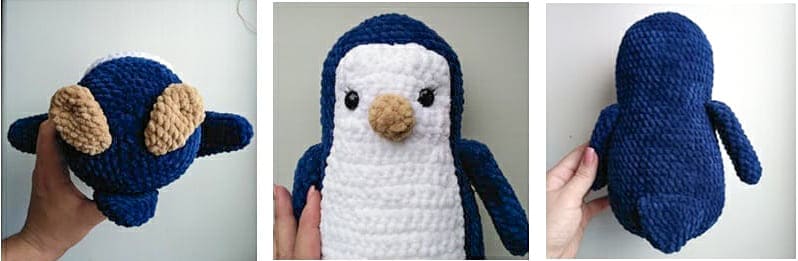 PDF Felpa Pingüino Amigurumi Patrón Gratis Paso a Paso