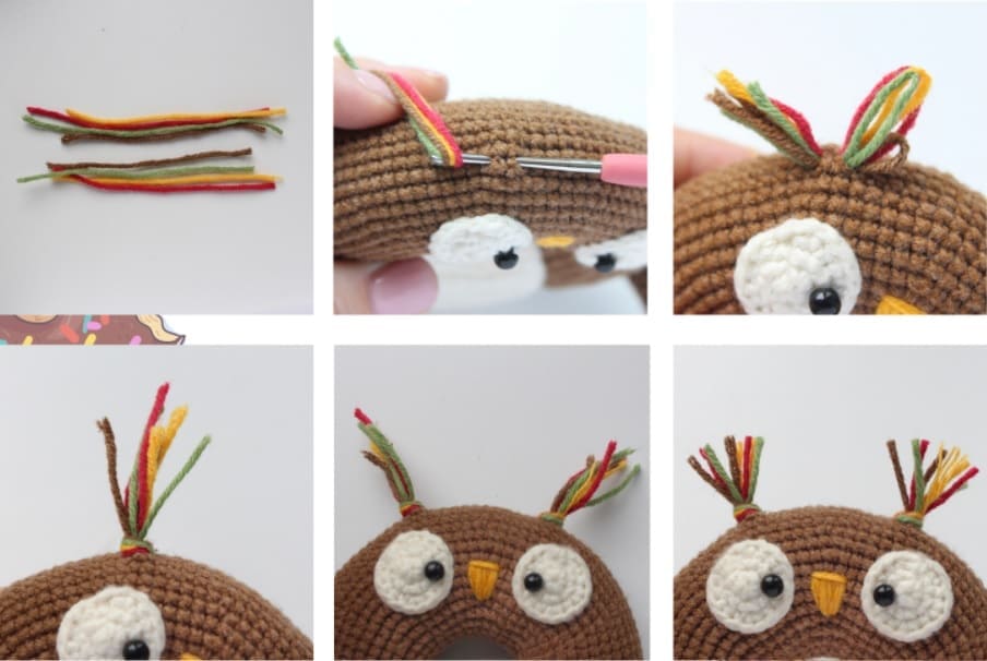 PDF Rosquilla De Búho Amigurumi Patrón Gratis Paso a Paso 