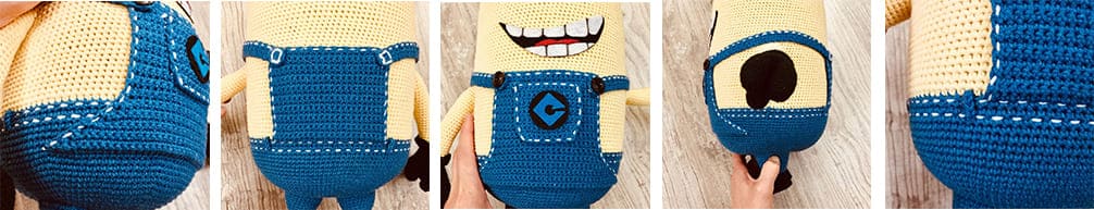 Crochet Minion Rush Free PDF Amigurumi Pattern Overalls 1