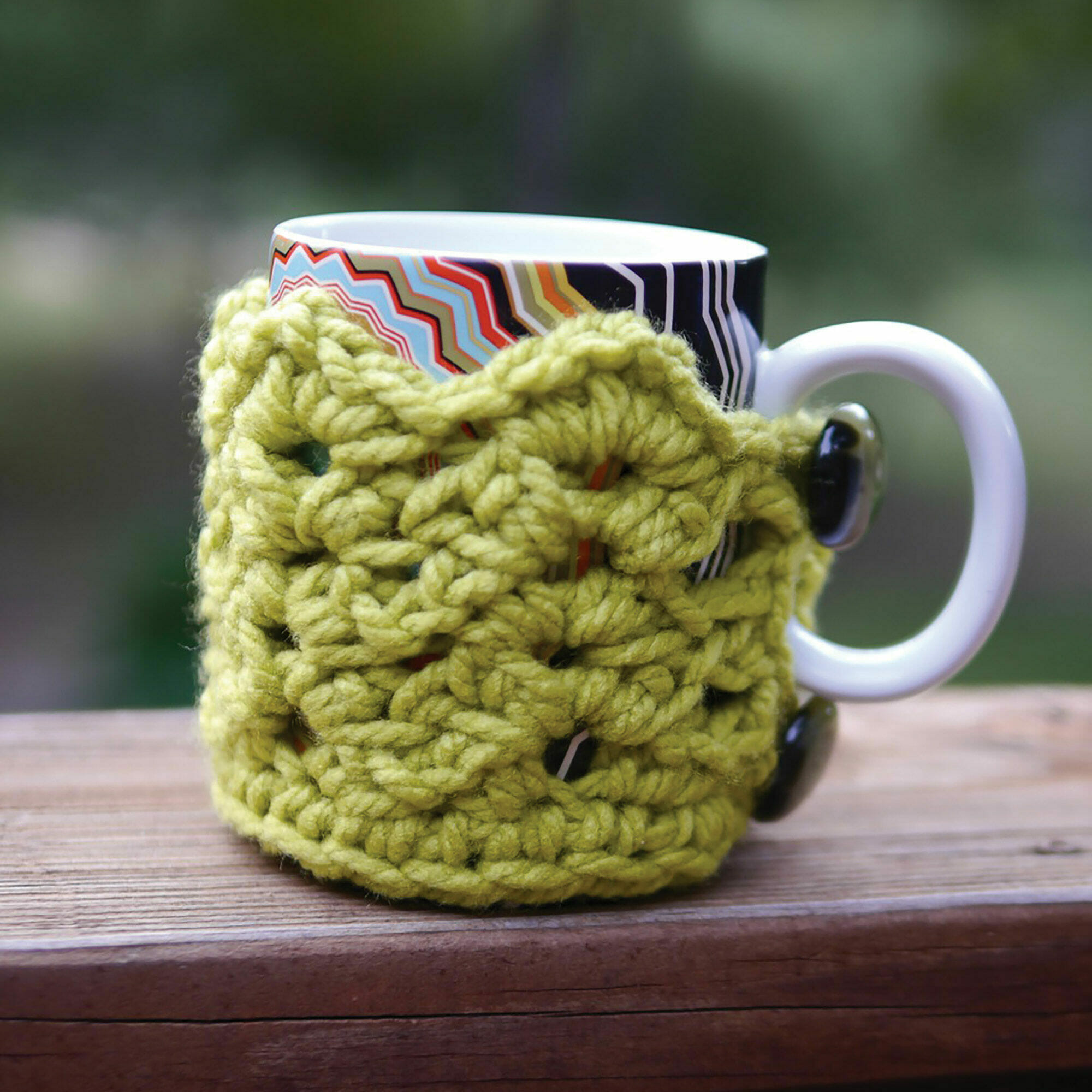 PATRÓN GRATIS Acogedora Funda para Taza Calientes ?en Crochet