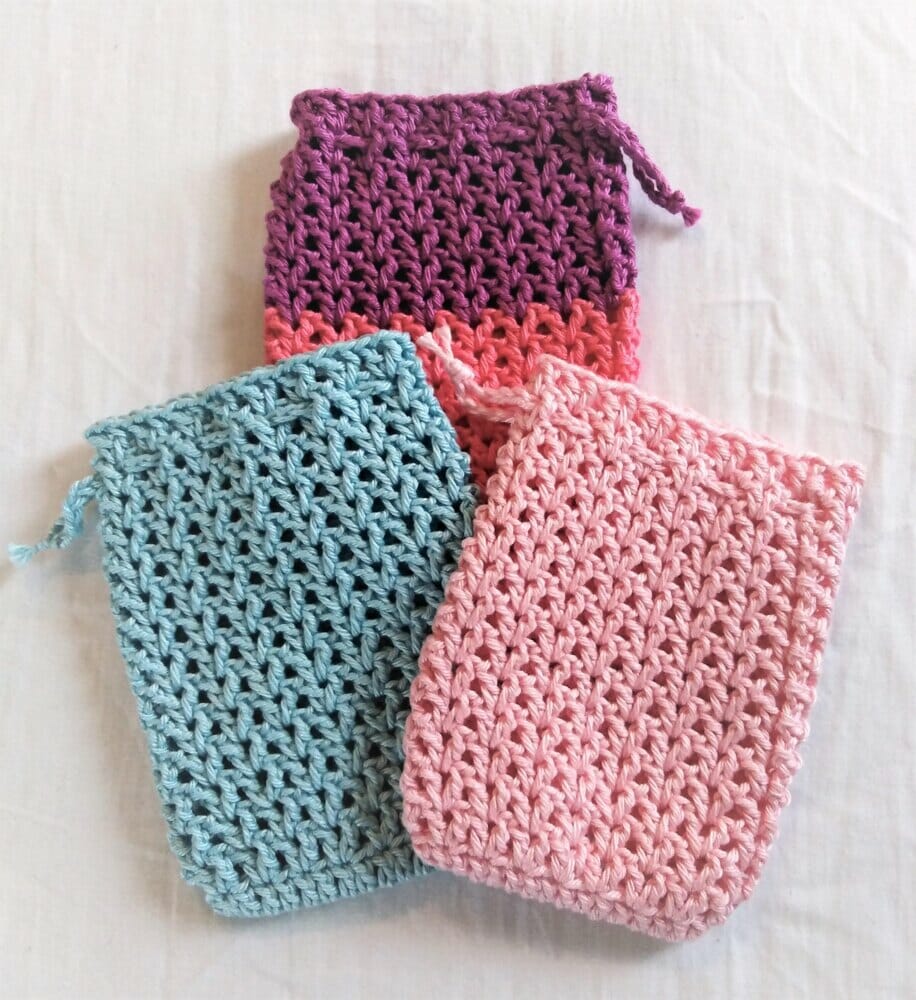 PATRÓN GRATIS Delicadas Bolsas para Jabón en Crochet