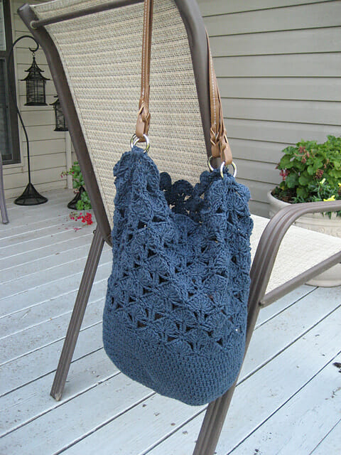 PATRÓN GRATIS Bolsa Casual Tatiana en Punto Fantasía a Crochet