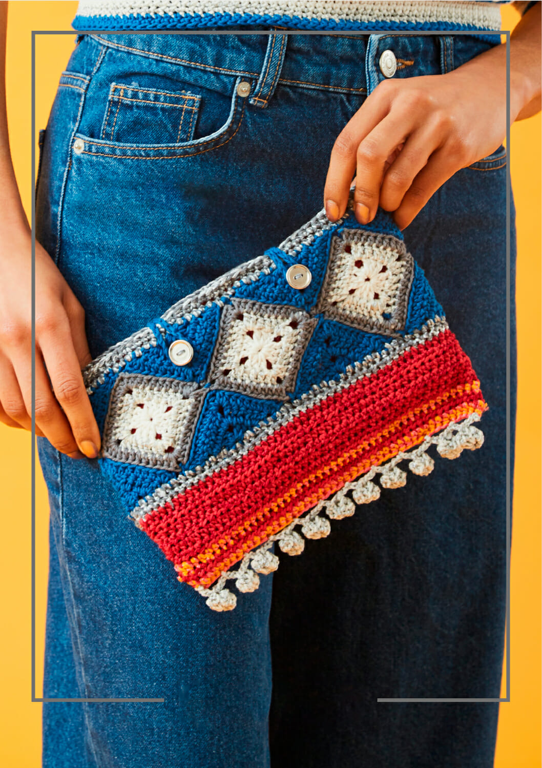 PATRÓN GRATIS Bolso de Mano Crepúsculo en Crochet