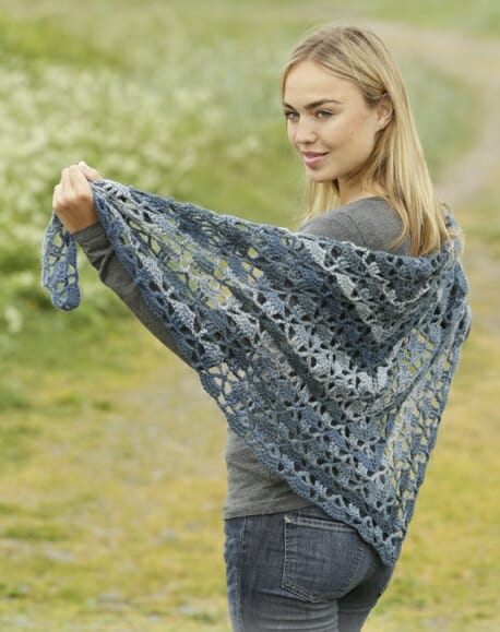 PATRÓN GRATIS Chal de los Siete Mares a Crochet