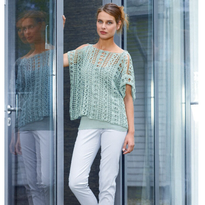 PATRÓN GRATIS Delicado Crop Top en Crochet