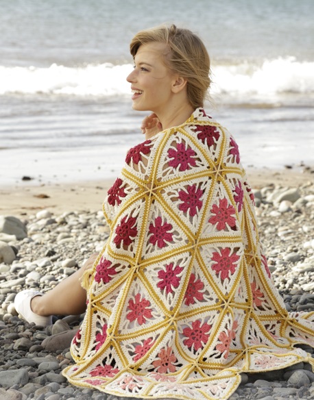 PATRÓN GRATIS Manta Festival de Flores Primavera a Crochet