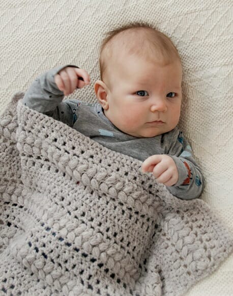 PATRÓN GRATIS Manta Grandes Sueños en Punto Puff a Crochet