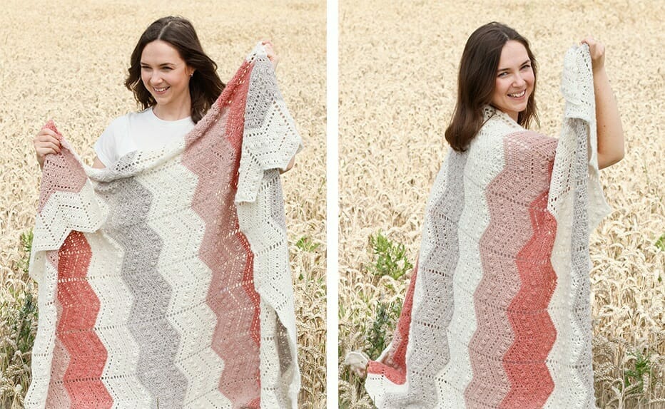 PATRÓN GRATIS Hermosa Manta Mimos en Crochet