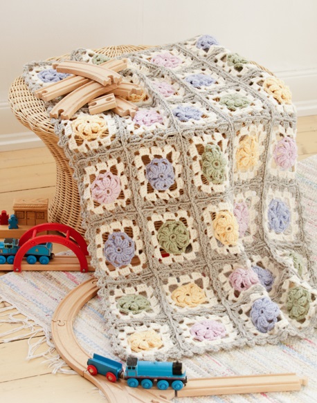 PATRÓN GRATIS Manta Sueños de Pastel a Crochet