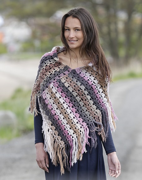 PATRÓN GRATIS Poncho Lucero en Crochet