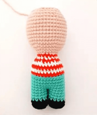 Paso A Paso Gnomo Elfo Amigurumi PDF Patron Gratis Cabeza