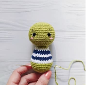 Paso A Paso Tortuga Amigurumi PDF Patron Gratis Montaje 5