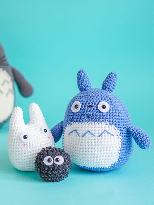 Amigurumi Chibi Totoro PDF Patrón Gratis Paso a Paso