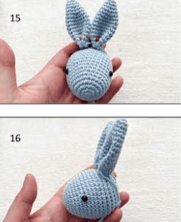 Amigurumi Conejito de Pascua y Corazon PDF Patrón Gratis