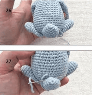 Amigurumi Conejito de Pascua y Corazon PDF Patrón Gratis