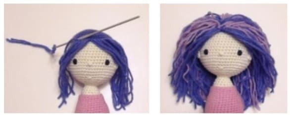 Hada De La Primavera Muneca PDF Amigurumi Patron Gratis Cabello