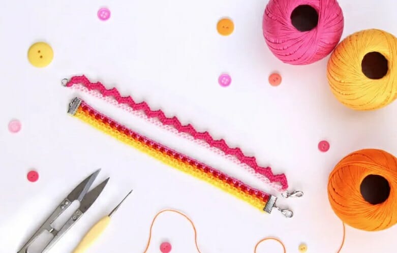 PATRÓN GRATIS Brazaletes de Bombón en Crochet