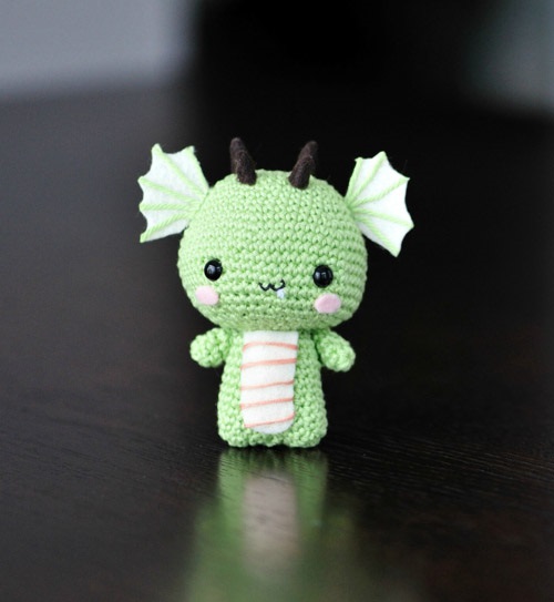 PATRÓN GRATIS Dragón Kawaii Juguete Amigurumi paso a paso