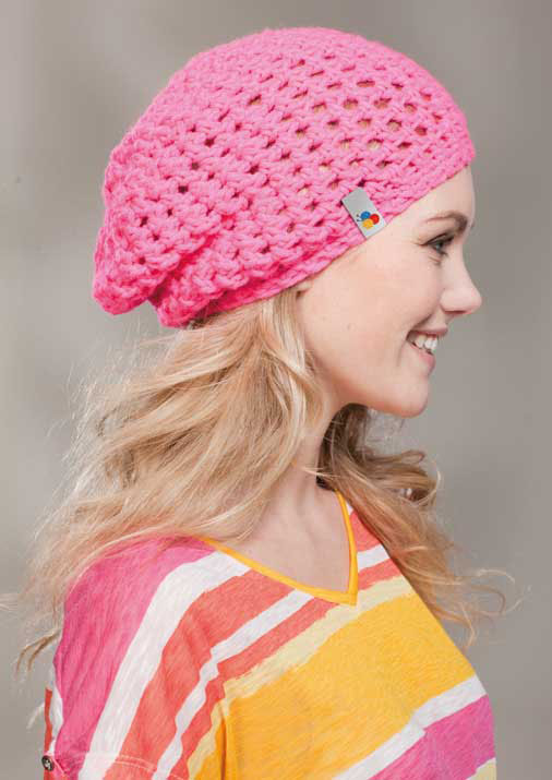 PATRON GRATIS Gorro Atardecer Rosa a Crochet