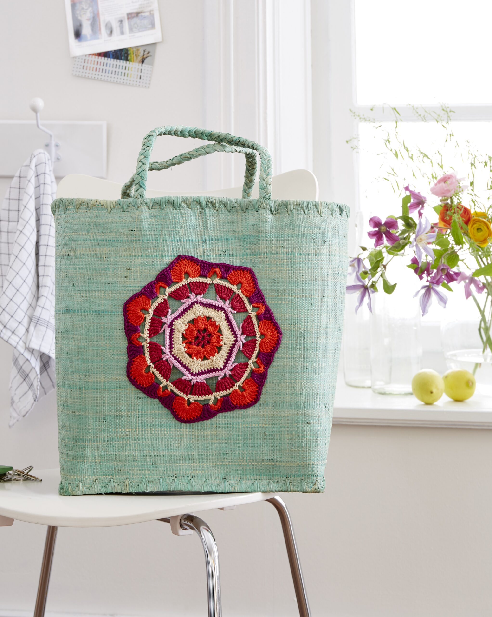 PATRÓN GRATIS Mándala para Bolsa de Verano en Crochet